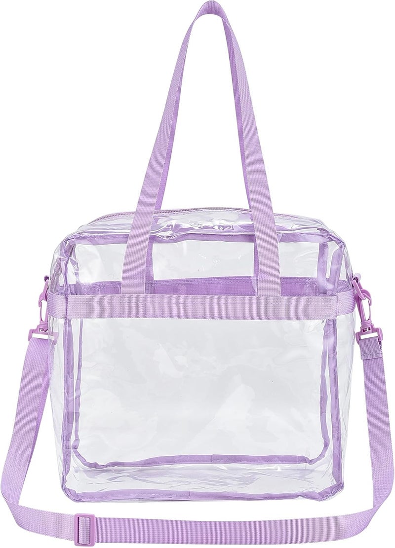 USPECLARE Clear Tote Bag for Stadium Events, 12x6x12 Transparent Stadium Bag for Work, Sports Games,Gym，Concerts - Image 3
